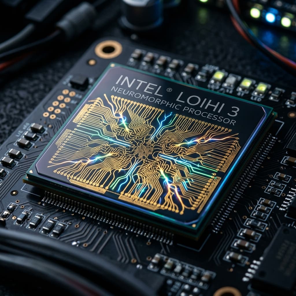 Intel Loihi 3: O processador neuromórfico que roda IA com consumo zero